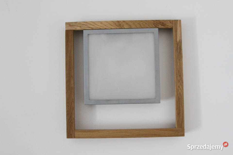 Lampa sufitowa LED oprawa z naturalnego drewna