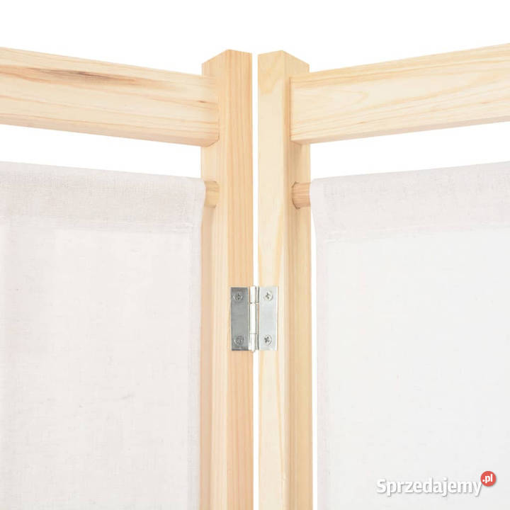 Parawan 6panelowy kremowy 240 x 170 x 4 tkanina Warszawa sprzedam