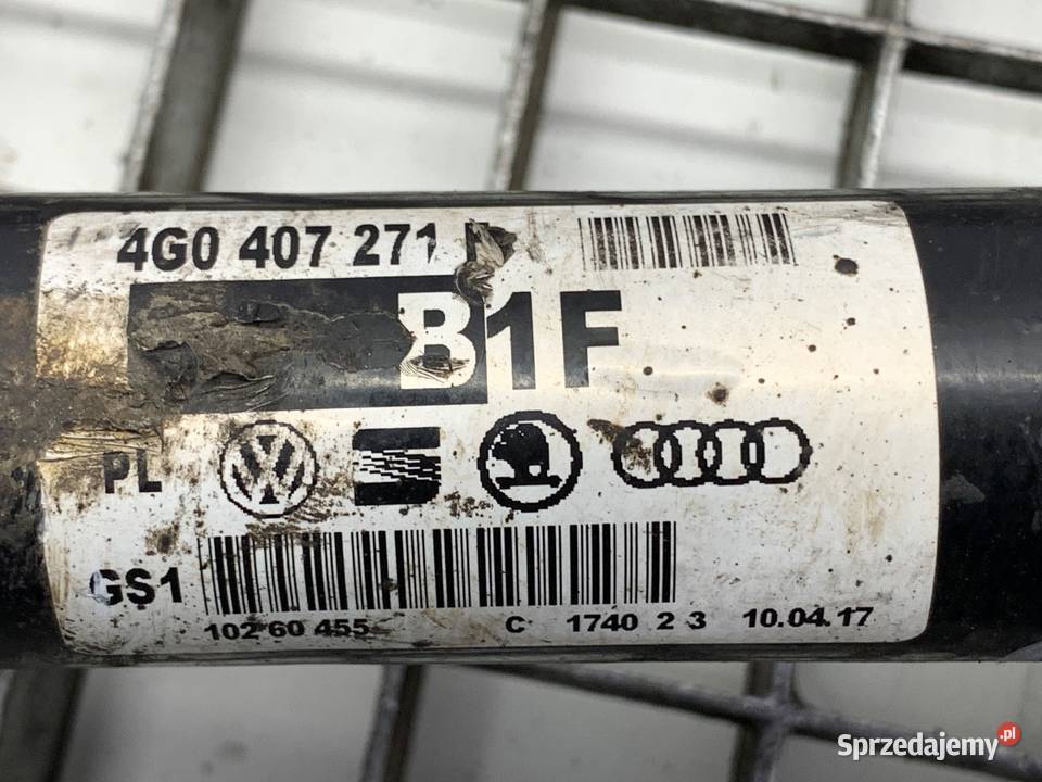 PÓŁOŚ PRAWY PRZÓD AUDI A7 4G 4G0407271F 30 313