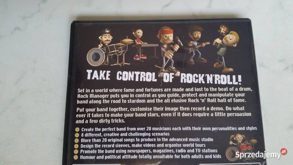 ROCK MANAGER TAKE CONTROL OF ROCKNROLL pc cdrom Puławy sprzedam