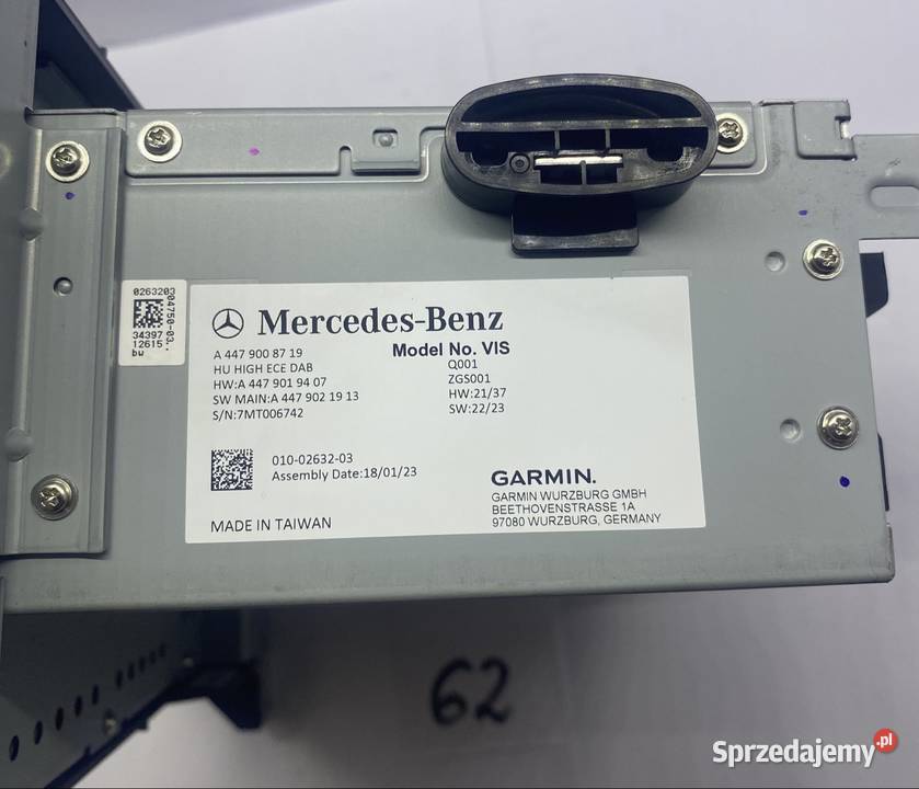 Radio nawigacja Mercedes Benz VKlasa Vito W447 osobowe Jasienica