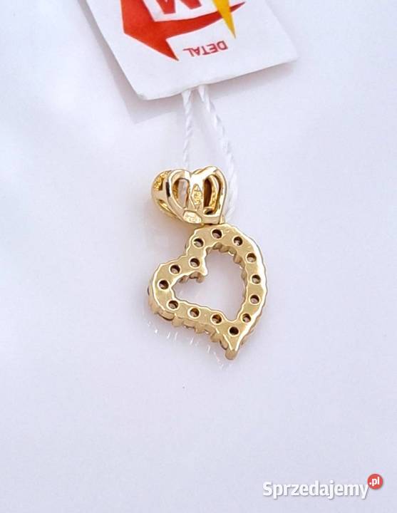 20 Wisiorek Złoty 585 Serce z kamieniami Z1127