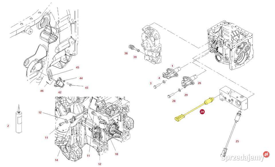 Czujnik ciśnienia skrzyni Fendt Massey Ferguson Białystok sprzedam