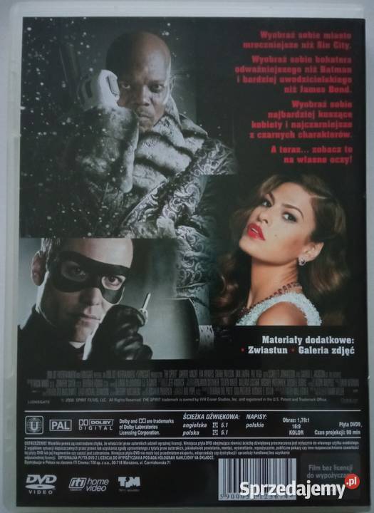 Spirit Duch Miasta DVD Samuel L Jackson Eva Łódź