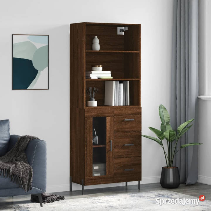 Witrynka brązowy dąb 695x34x180 materiał mazowieckie Warszawa sprzedam