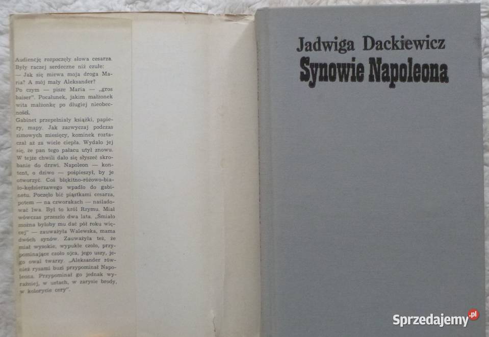 Synowie Napoleona Aleksander Walewski Jadwiga biografie, wspomnienia Warszawa