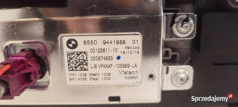 BMW G20 EKRAN WYŚWIETLACZ RHD ANGLIK 9441888