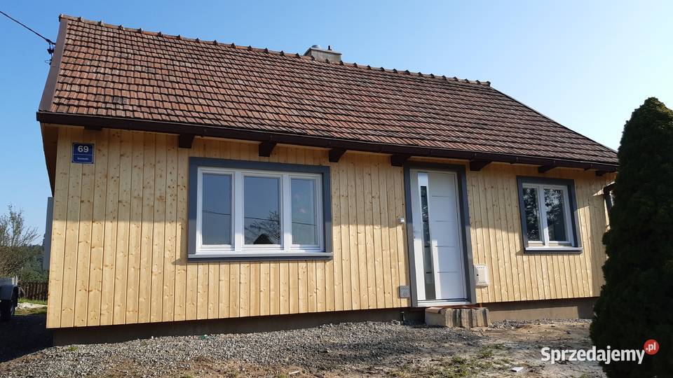 drewniane elewacje wentylowane docieplenie wełną małopolskie Węglówka