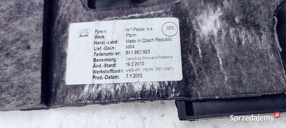 OSŁONA POD KIEROWNICĘ SZTYCĘ AUDI A1 8X1863923 śląskie