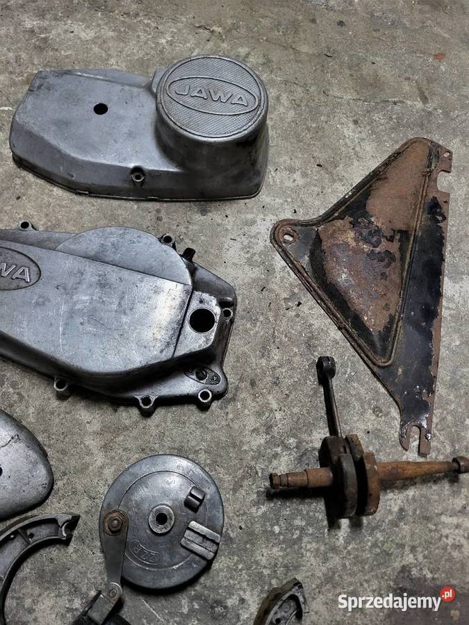 JAWA 350 części silnika dekle wał rolgaz wsk b1 Biłgoraj