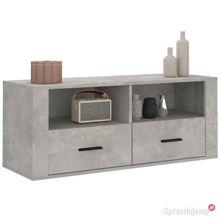 Szafka pod TV szarość betonu 100x35x40 WM816812 Warszawa
