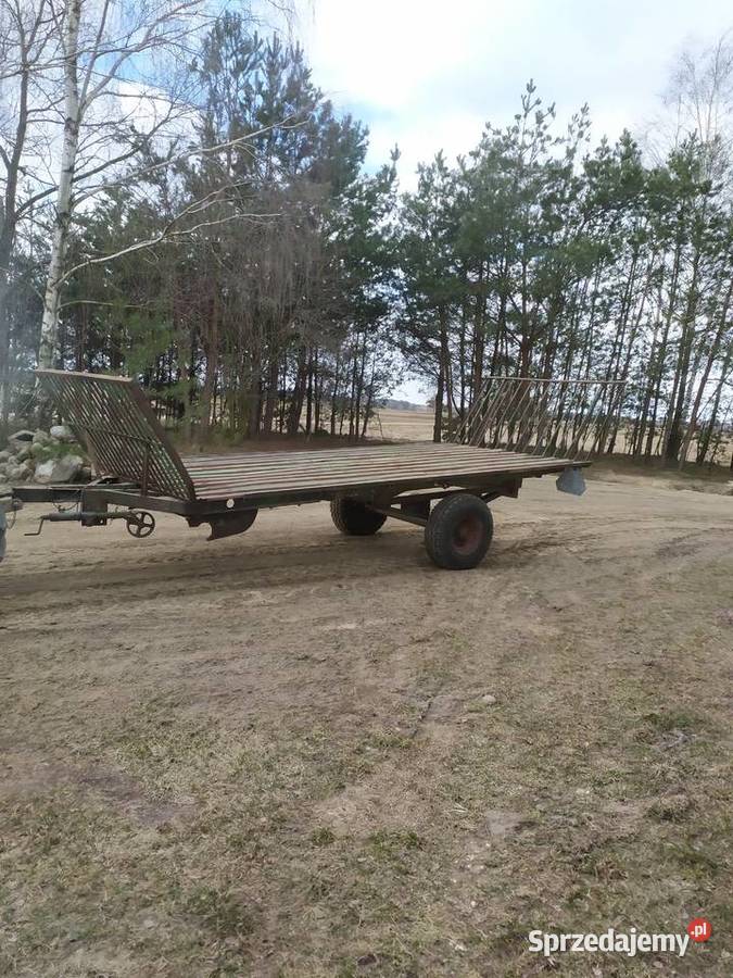 SPrzyczepa do przewozu bel słomy siana itp nieuszkodzony Maszyny zielonkowe Biała Podlaska sprzedam