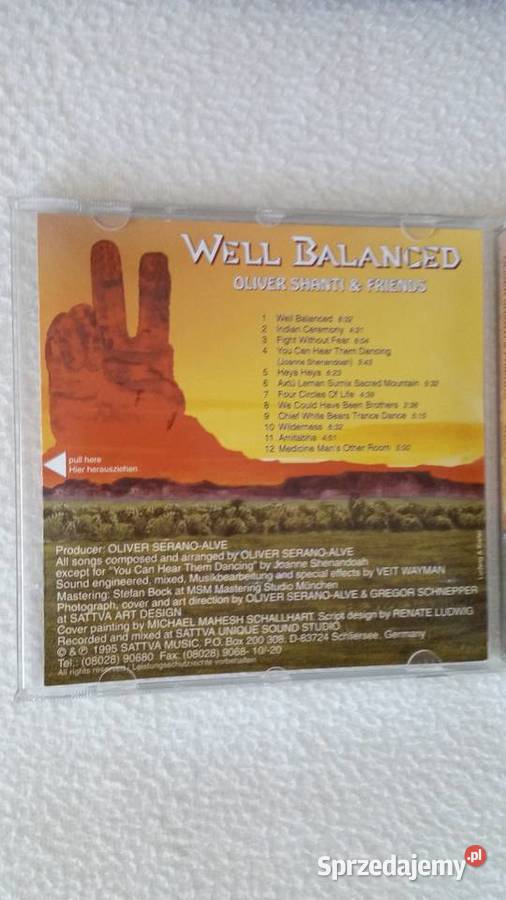 OLIVER SHANTI FRIENDS WELL BALANCED 1995 SATTVA elektroniczna Puławy sprzedam