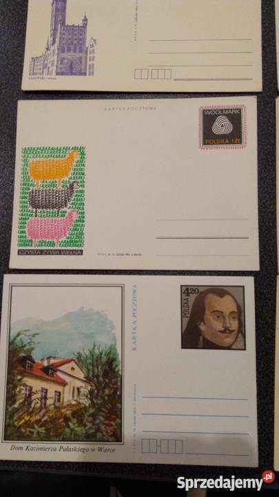 karty pocztowe PRL lata siedemdziesiąte łódzkie Sieradz sprzedam