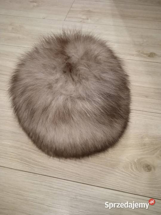 Kołnierz i czapka z naturalnego futra lisa Kraków sprzedam