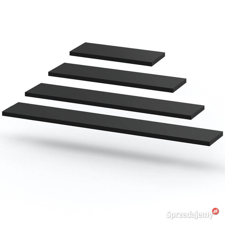 Półka Wisząca Ścienna Na Książki Dzieci Czarna 15cm Meble Elbląg