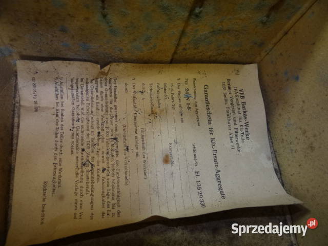 pudełko gaźnik BVF MZ IWL Troll Berlin org DDR Żary