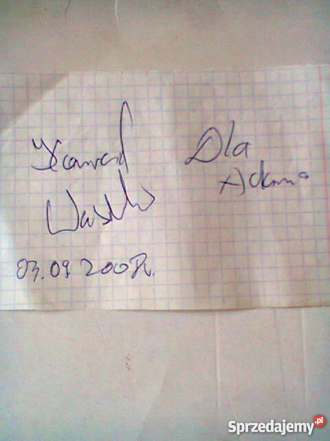 Autograf pKonrada Wasilewskiego Szczecin