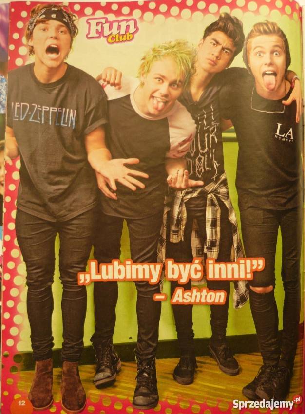 PLAKAT A4 ONE DIRECTION R5 FUN CLUB 2014 Bydgoszcz