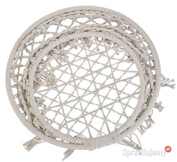 Ażurowa huśtawka ogrodowa fotel wiszący z sprzedam