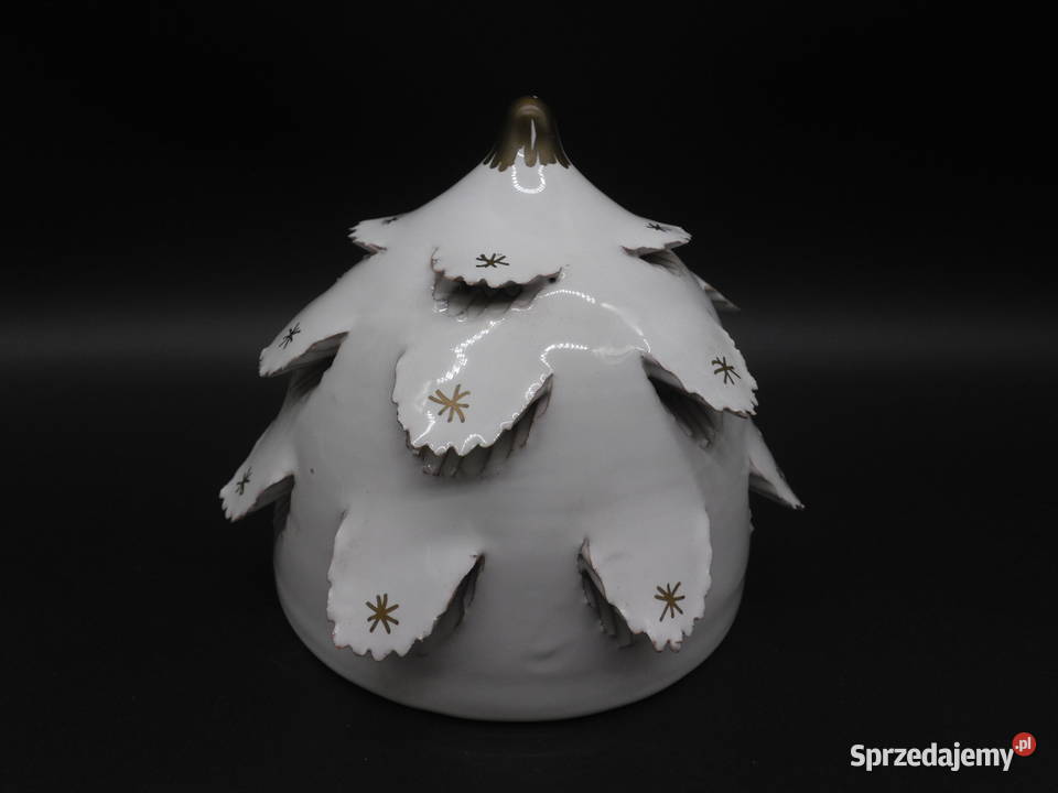 Ceramiczny Lampion Świąteczny Choinka ze sprzedam
