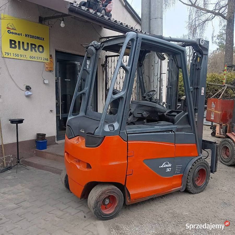Wózek widłowy Linde E30 elektryczny 3 tony Suchedniów sprzedam