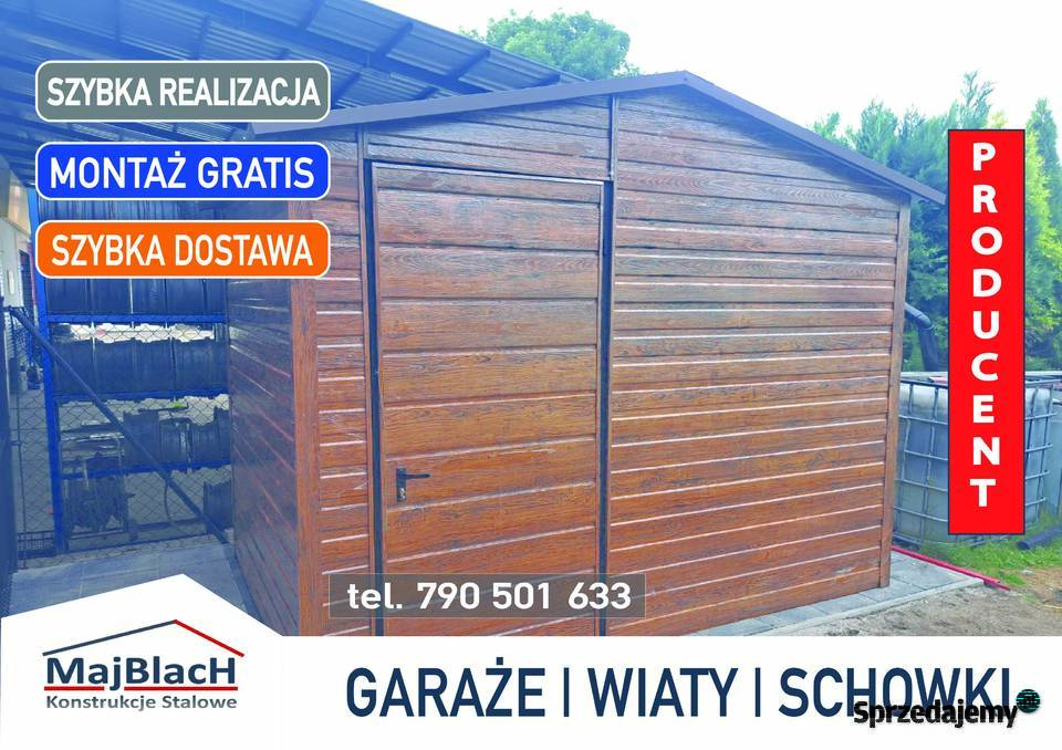 Garaż Blaszany Domek Narzędziowy Schowek Blaszak Giżycko sprzedam