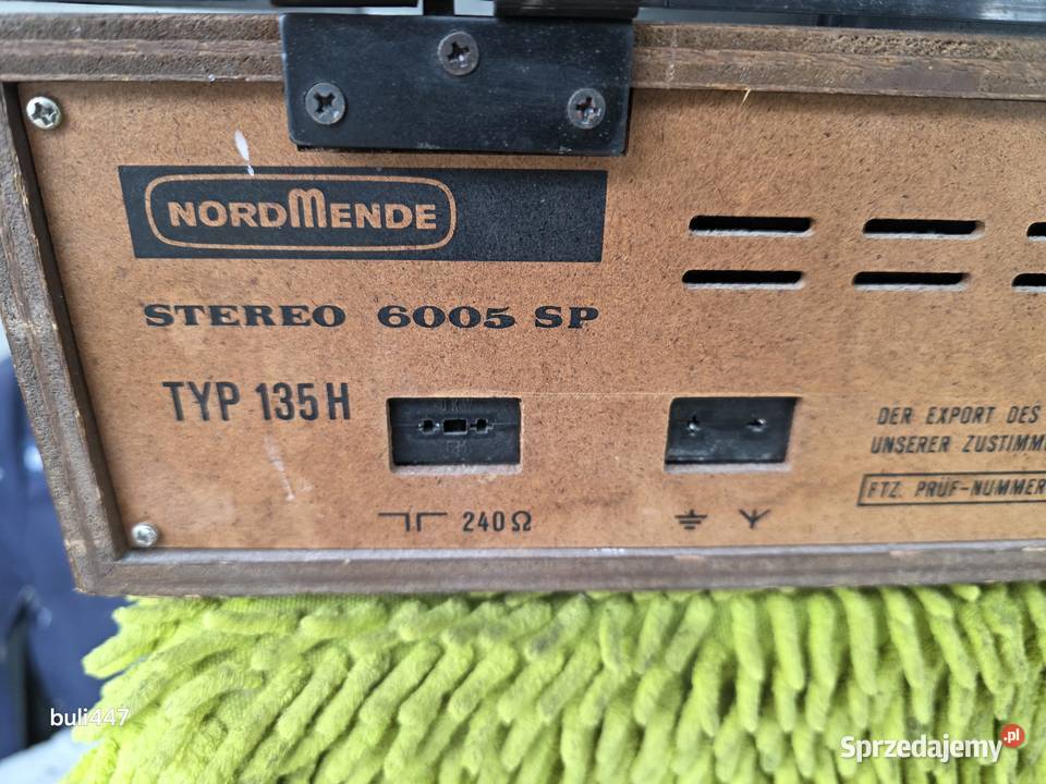 amplituner z gramofonem nordmende stereo 6005sp