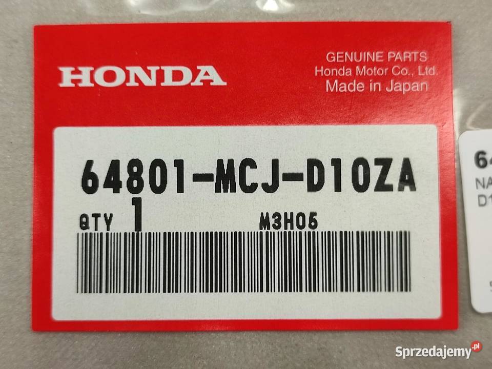 NAKLEJKA HONDA NA CZACHĘ CBR900RR FIREBLADE 2003