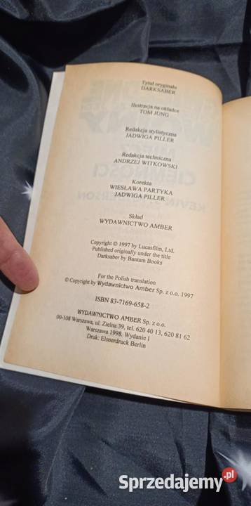 Gwiezdne wojny Miecz ciemności Kevin J Anderson science fiction Poznań sprzedam