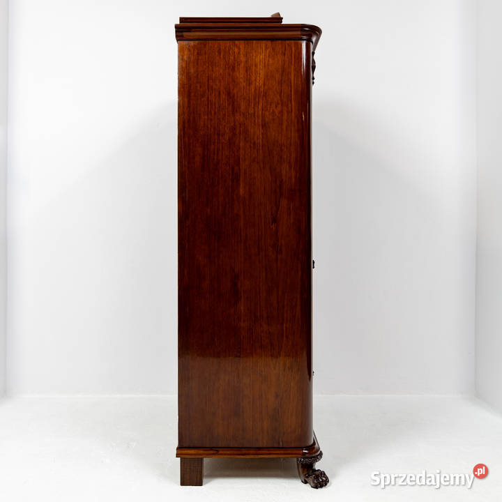 Wysoka komoda i barek szyfoniera stara antyk Swarzędz