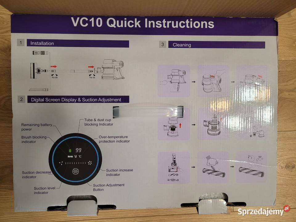 Odkurzacz pionowy Buture VC10 bezprzewodowy podkarpackie