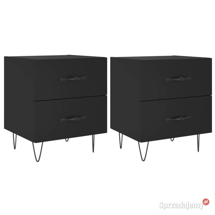 Szafki nocne 2 czarne 40x35x475 WM827295 mazowieckie Warszawa