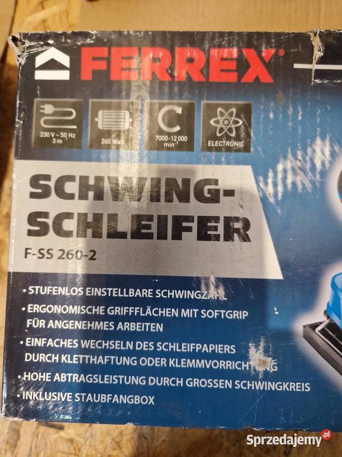 Szlifierka oscylacyjna Ferrex FSS 2602 260 W 230 Głogowa