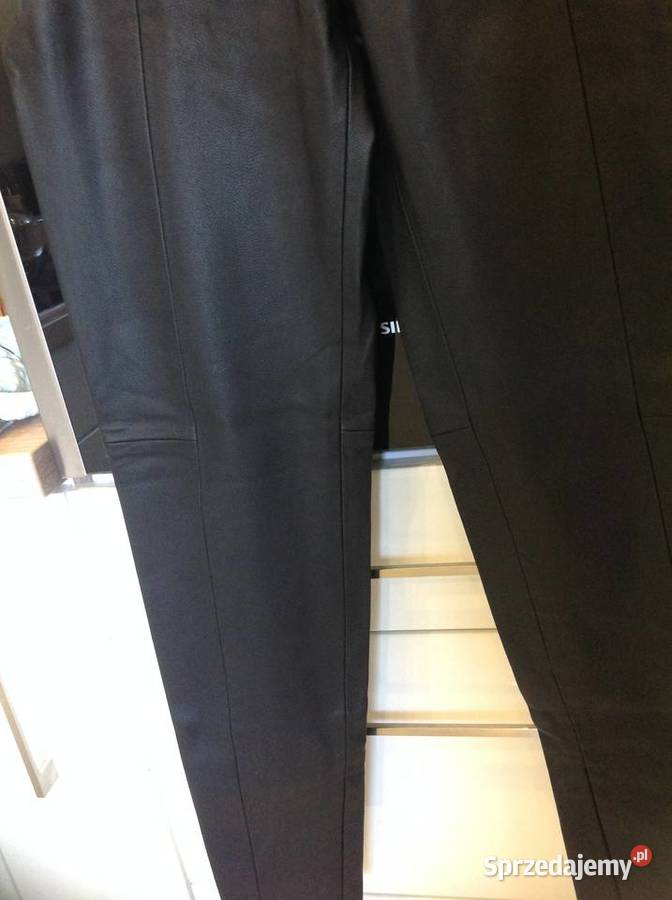 ZARA Legginsy Skórzane Damskie XS Czarne Nowe Rozmiar 34(XS) Nowa Sól
