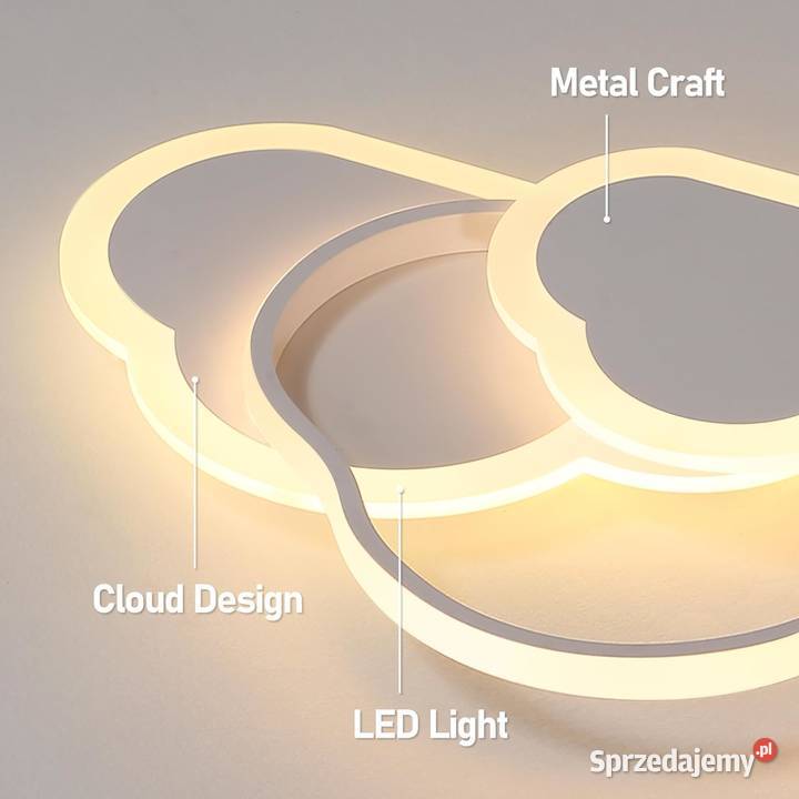 YUEEU Lampa sufitowa LED do pokoju dziecięcego z Bytom