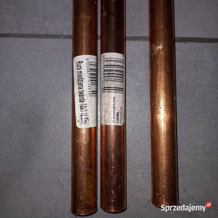 rura miedziana 18x1 25m x 2 i 13m Sanco Germany lubelskie Zemborzyce Podleśne