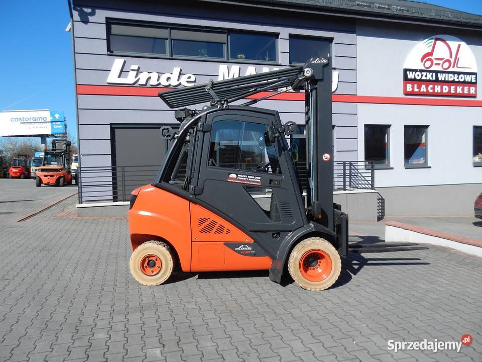 Wózek widłowy Linde H30D02 Triplex przesuw Mogilany