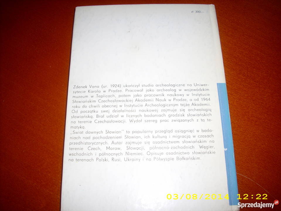 Świat dawnych Słowian Zdenek Vana Proza i poezja Goleniów sprzedam