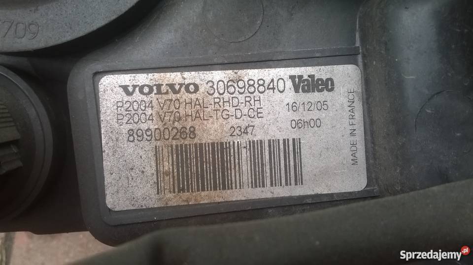 Lampy przod Volvo V70 S60 Lift Kompletne 2 Szadek