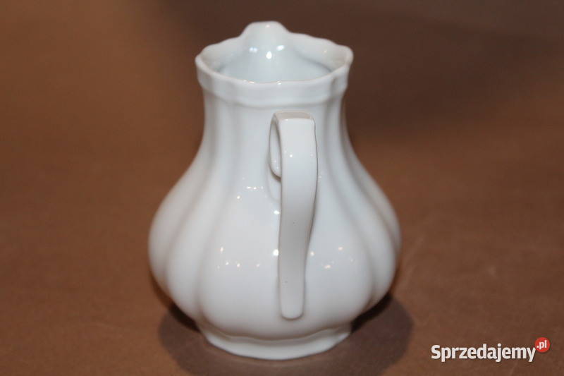 Porcelanowy biały mlecznik Schirnding Bavaria Szczecin