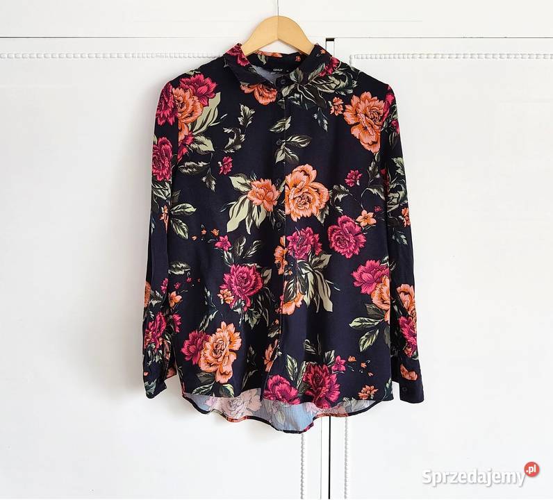 Kwiatowa koszula Only 40 L kwiaty kolorowa Bluzki i koszule Szczecin