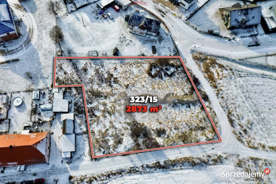 Działka budowlana 2873 m z mediami i dojazdem dolnośląskie Jeleniów
