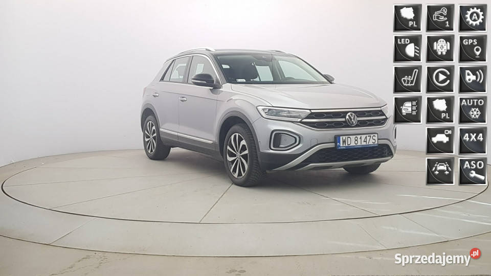 Volkswagen TRoc 20 TSI 4Mot Style DSG Salon czujnik deszczu Warszawa