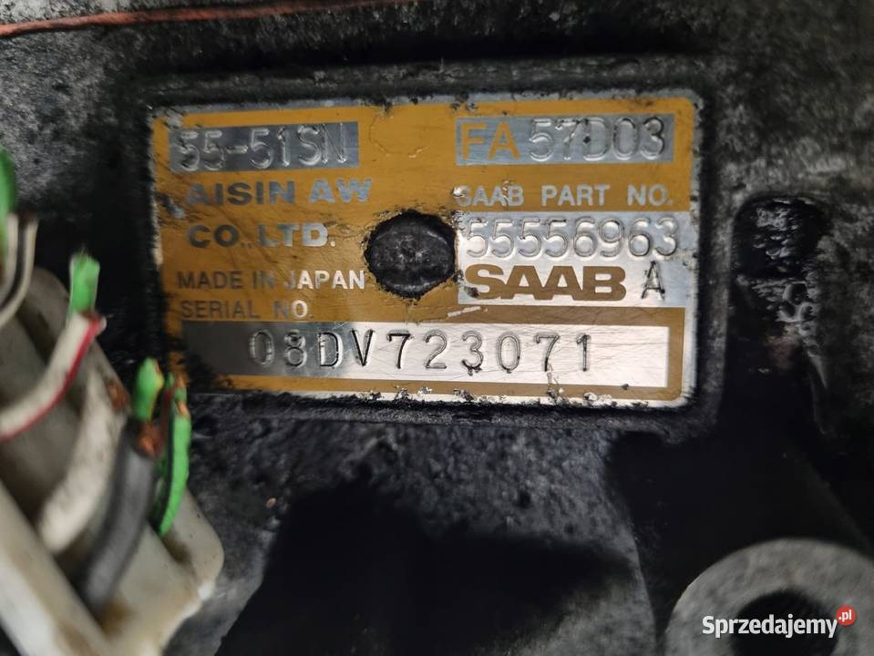 SKRZYNIA BIEGÓW Saab 95 95 19 TID automat Motoryzacja lubelskie Chełm