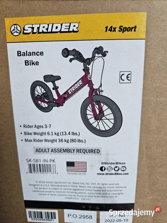 Rowerek biegowy Strider Radomsko sprzedam