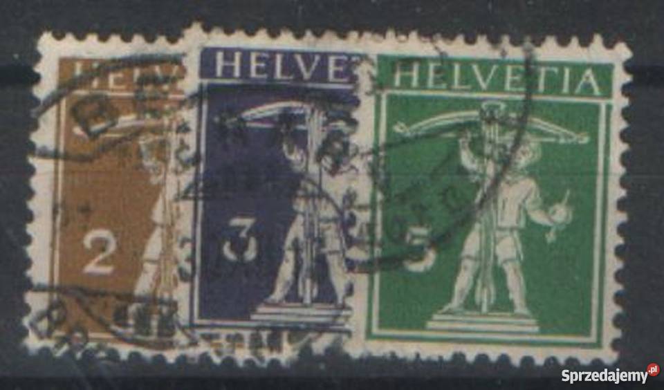 Zn Szwajcaria Mi 111 III 2 II 3 I kas 1909 Gliwice