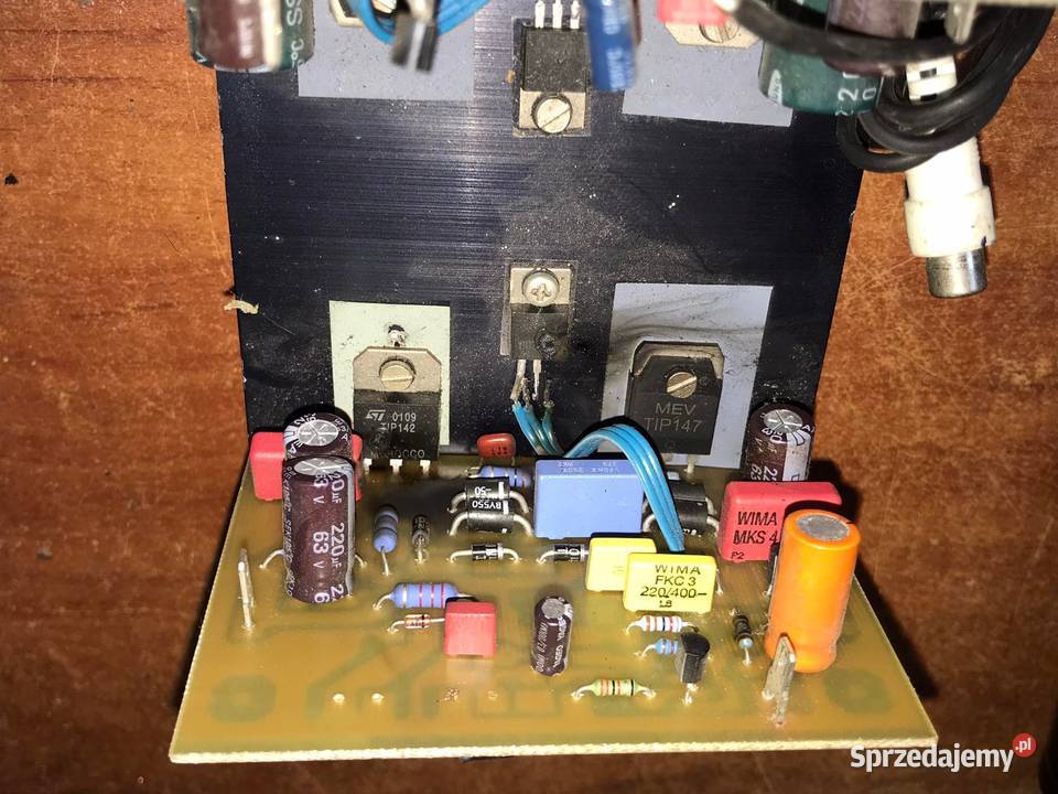 Wzmacniacz 120W DIY końcówka mocy kondensatory