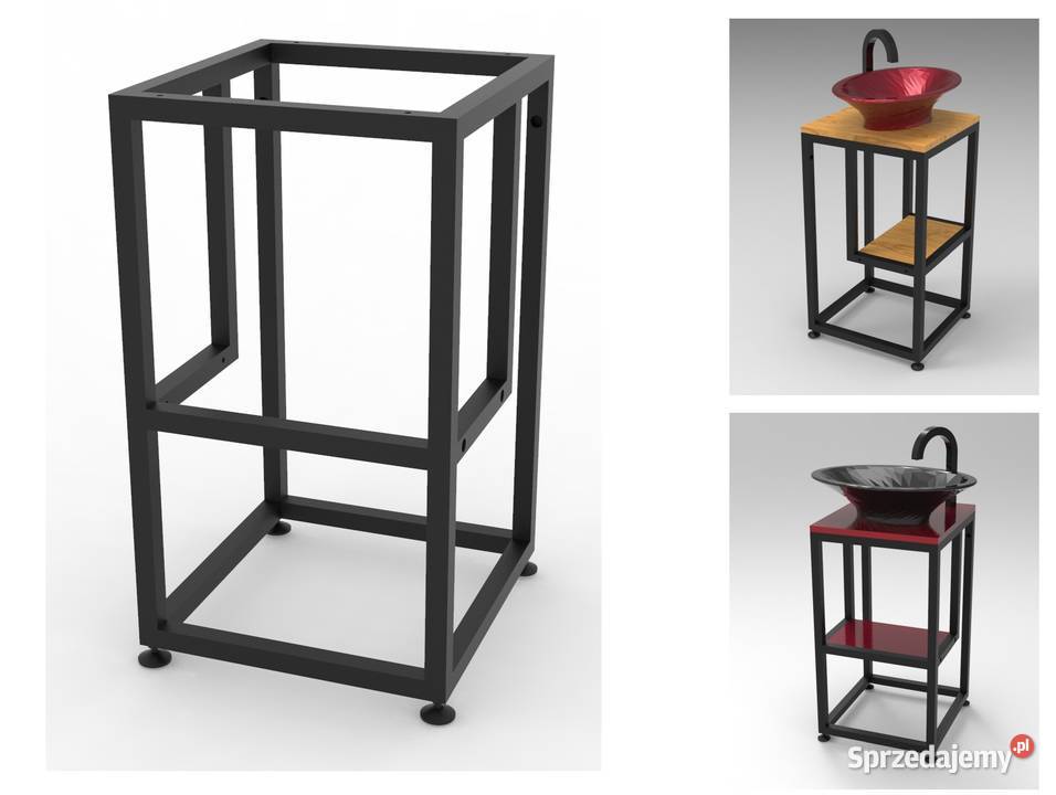 Konsola łazienkowa stelaż pod umywalkę loft Dom i Ogród Jeżowe