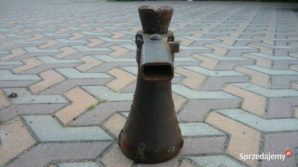 Podnośnik śrubowy lewarek stary Sokółka